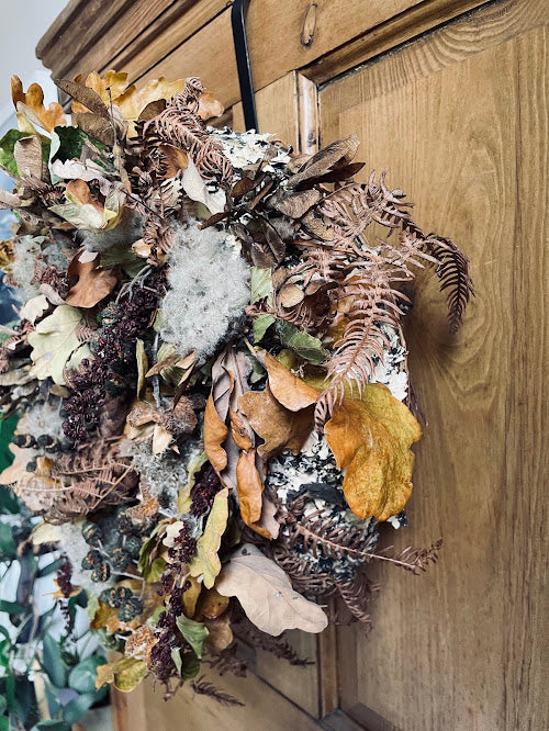 The Fallow Fields Wreath - deep base Autumnal wreath