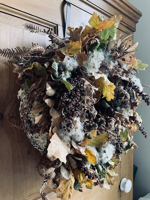 The Fallow Fields Wreath - deep base Autumnal wreath