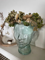 Gold and green goddess flower crown